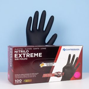100 Guantes nitrilo negro s/p EXTREME