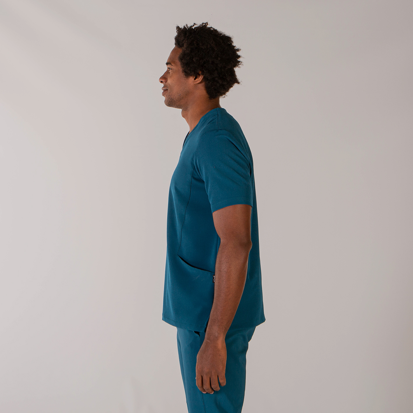 OSCAR: blusa de hombre manga corta con cuello pico - Imagen 8