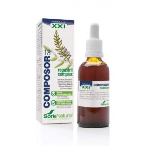 Composor 18. Regastril (Gastritis) Fórmula XXI, 50ml. Soria Natu