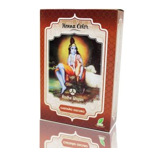 Radhe Shyam Henna Castaño Oscuro Polvo 100 gr