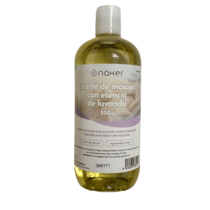 Aceite de masaje con esencia de lavanda 500 ml
