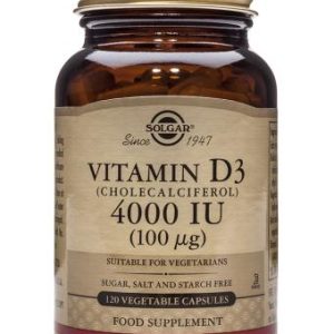 VITAMINA D3 4000 UI  (Colecalciferol) 120 Cápsulas