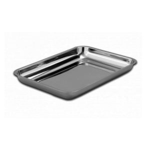 Bandeja / batea rectangular de acero inoxidable