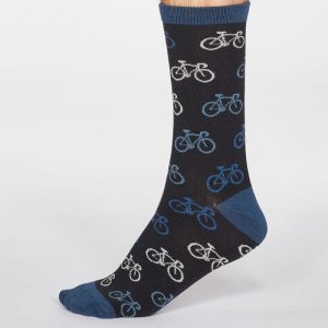 Calcetines ecológicos. Estampado de bicicletas
