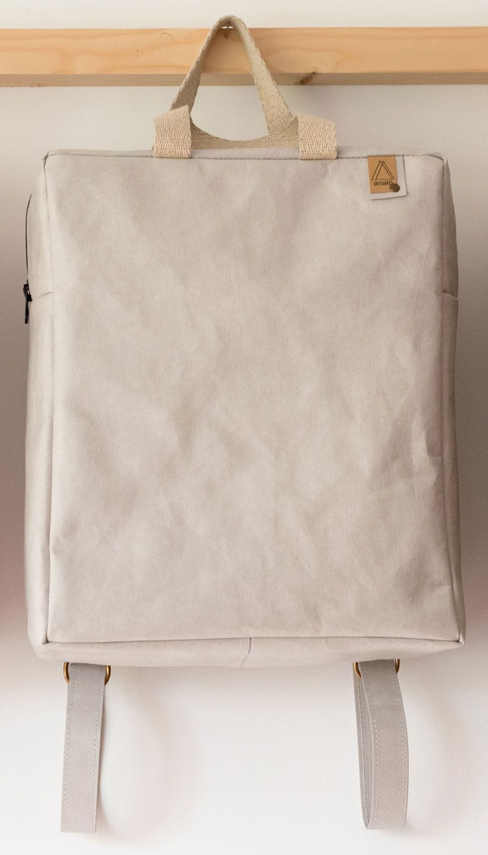 Mochila de papel lavable con cremallera - Imagen 6