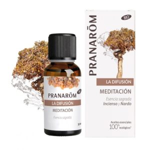 Aceites esenciales para difusión incienso y nardo MEDITACIÓN pranarom 30ml