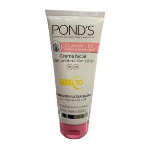 CREMA PONDS CLARANT B3 COLAPSIBLE * 100 GM