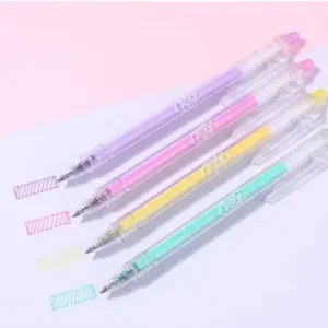 Bolígrafos Wero pastel glitter borrable