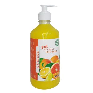 CÍTRICOS gel de manos neutro con agradable aroma a cítricos