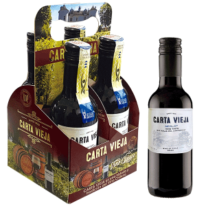Vino Merlot 187ml pack 4U 🇨🇱