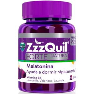 ZzzQuil Natura Forte Melatonina y Valeriana Dormir 30 Gummies