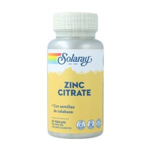 Zinc Citrato Solaray 60 cápsulas