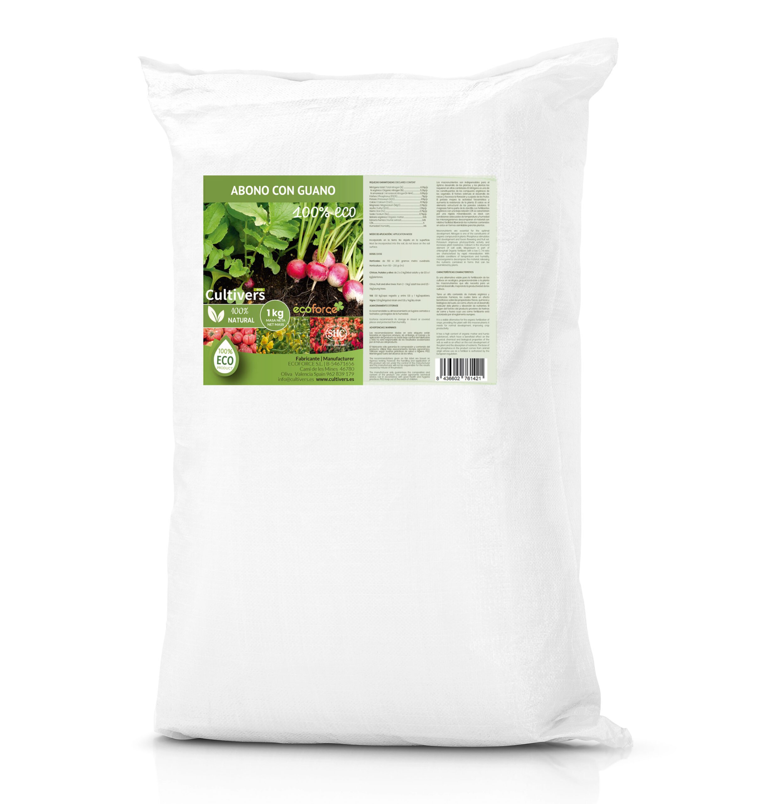 Abono con Organico Ecológico Bigbag y Sacos de 25kg en Palet - Imagen 3