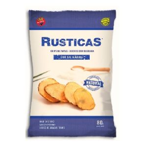 Chips De Papas Con Cascara Y Sal Marina X 80G